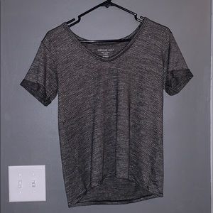 Black and grey striped tee